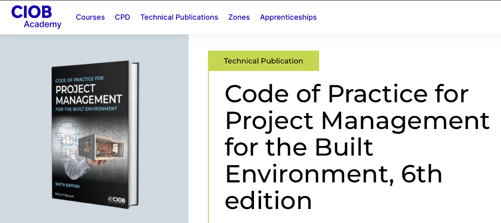 CIOB Code of Practice for Project Management in the Built Environment. Sixth edition..jpg