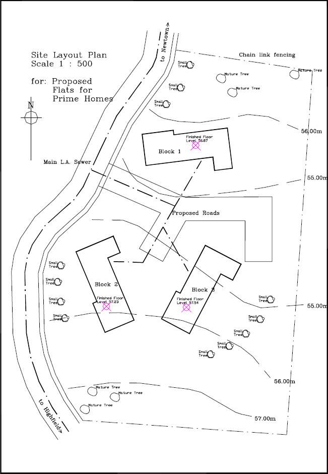 Site Plan Designing Buildings