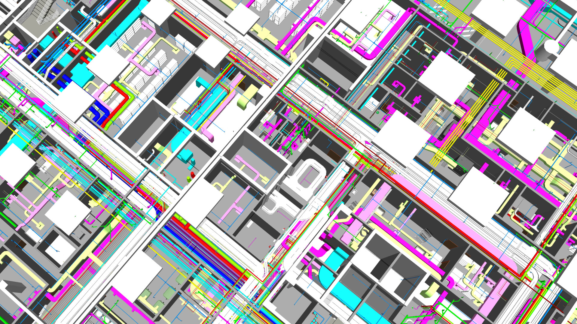 BIM model showing detailed building structure and MEP systems..jpg